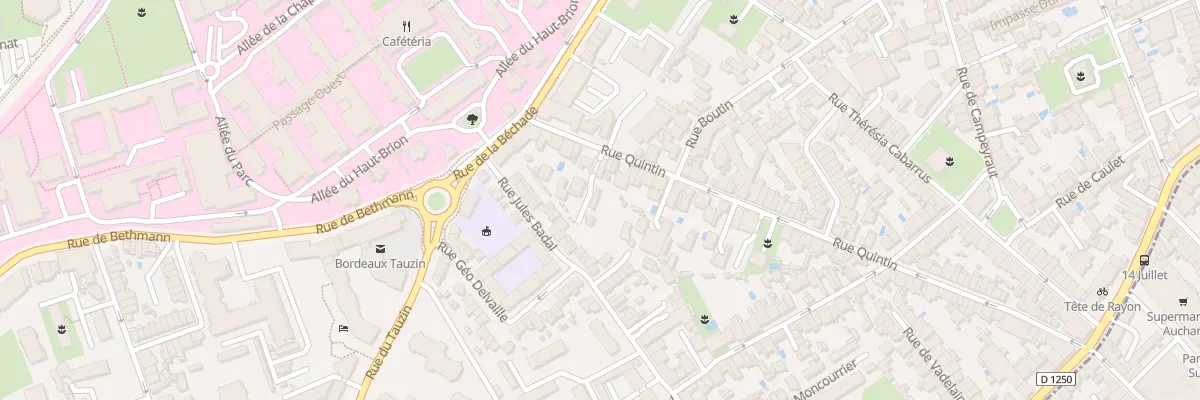 Plan du 108 Rue Quintin à Bordeaux