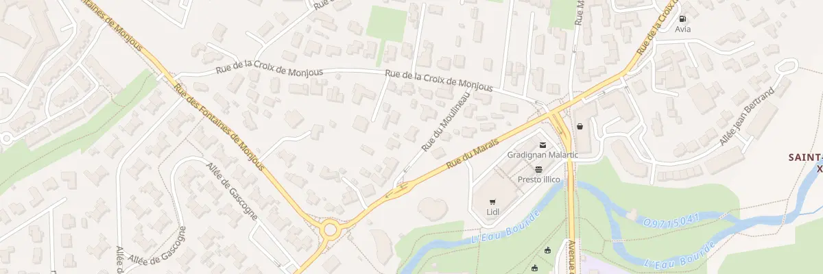 Plan du 98 Rue du Moulineau à Gradignan