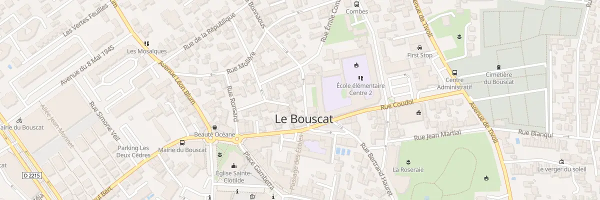 Plan du 12 Rue Bonnaous au Bouscat