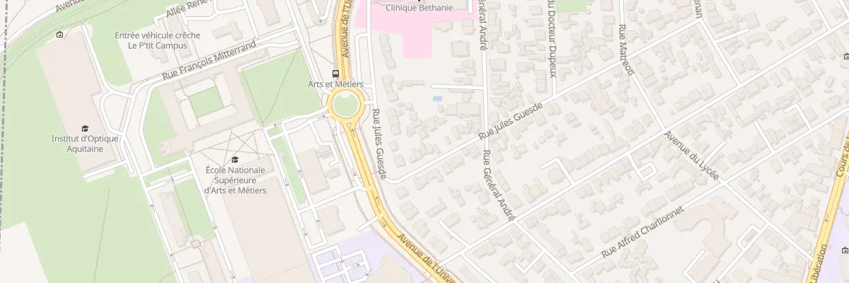Plan du 67 Rue Jules Guesde à Talence