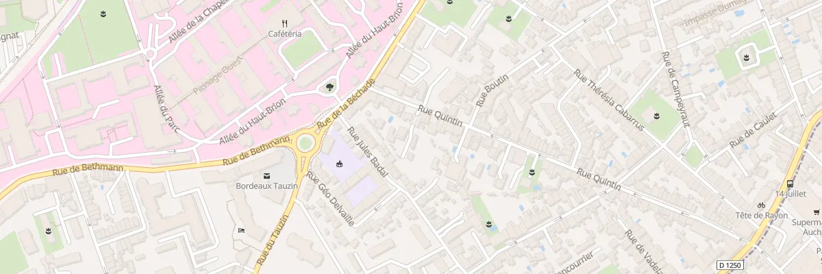 Plan du 112 Rue Quintin à Bordeaux