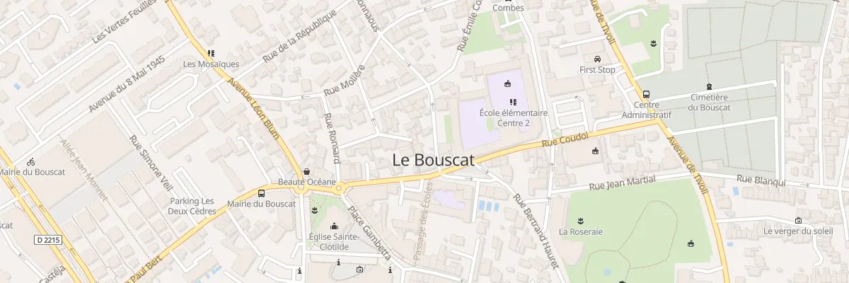 Plan du 10 Rue Bonnaous au Bouscat