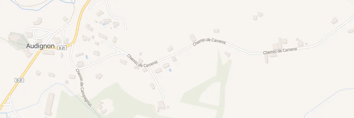 Plan du 386 Carrérot à Audignon