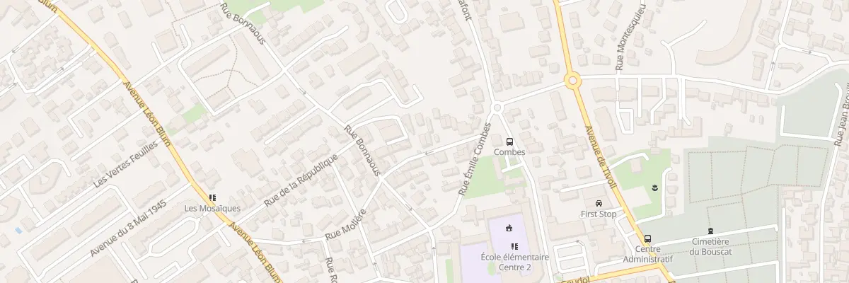 Plan du 40A Rue Molière au Bouscat