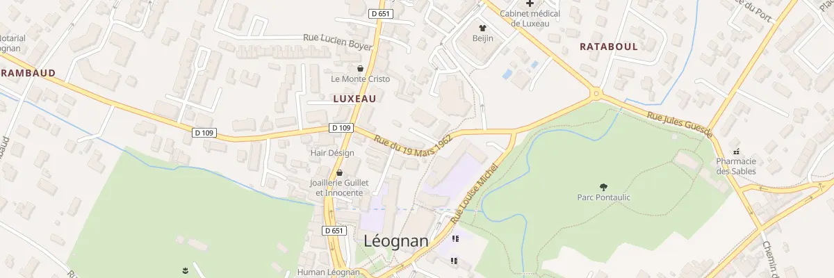 Plan du 5 Rue du 19 Mars 1962 à Léognan