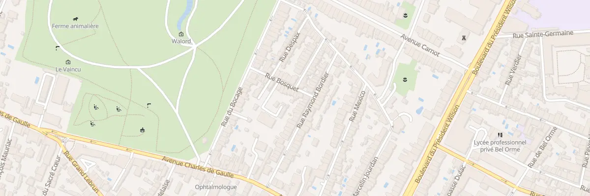 Plan du 6 Rue du Bosquet à Bordeaux