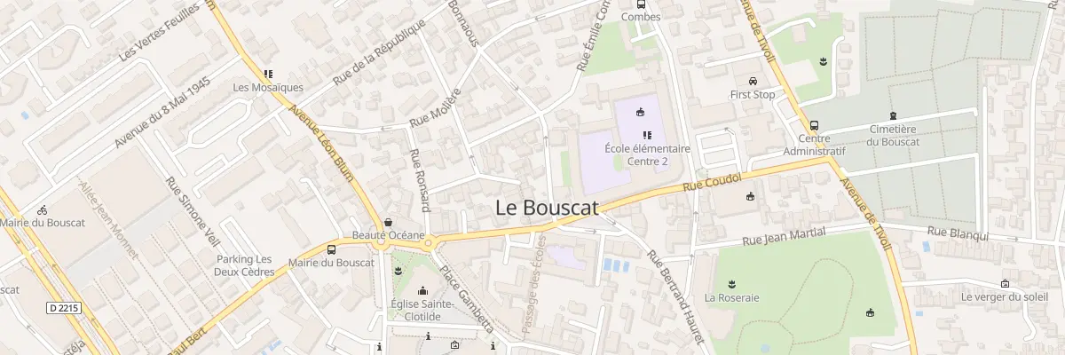 Plan du 14 Rue Bonnaous au Bouscat
