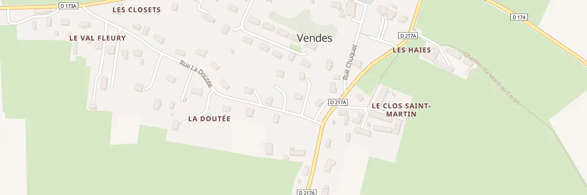 Plan du 50 Rue de la Doutee à Vendes