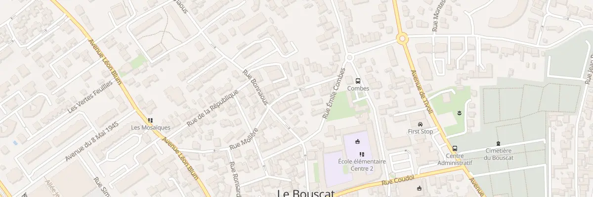 Plan du 33 Rue Molière au Bouscat