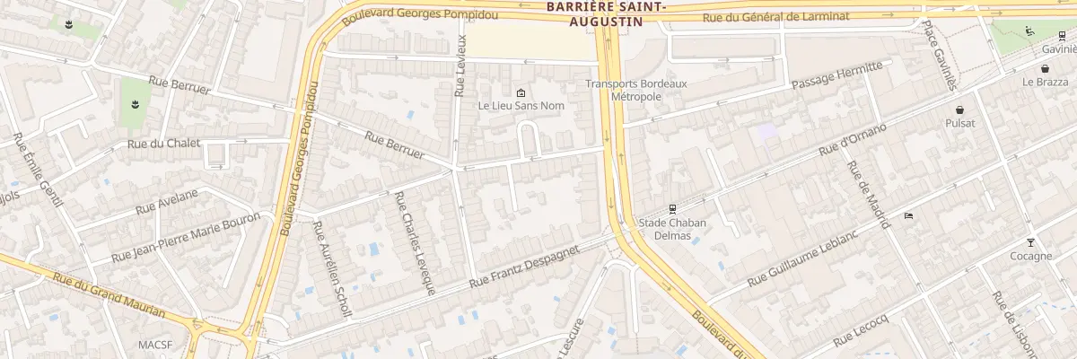 Plan du 14 Rue Berruer à Bordeaux