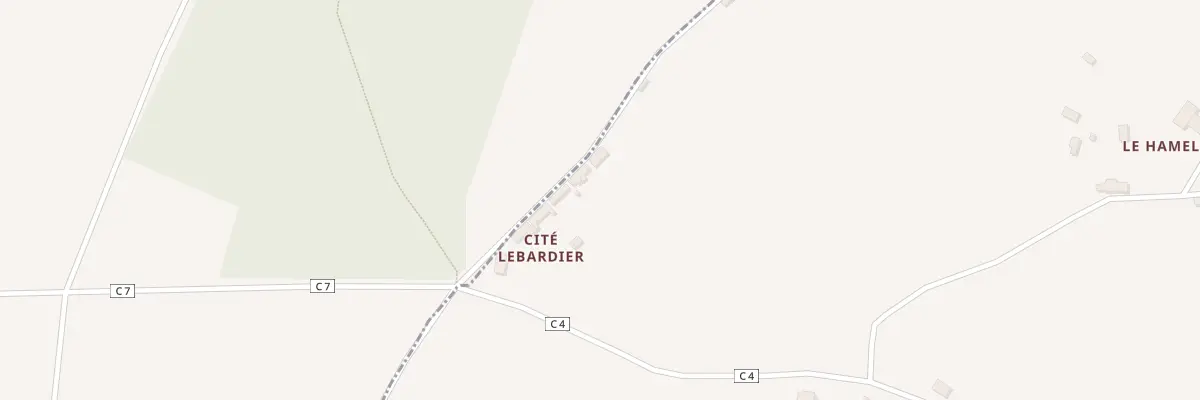 Plan du 4 Les Cites Lebarbier au Châtellier