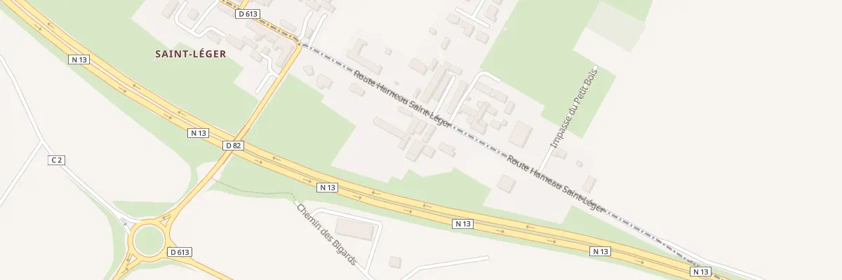 Plan du 8 Saint Leger à Carcagny