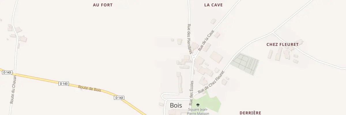 Plan du 11 Rue des Ecoles à Bois
