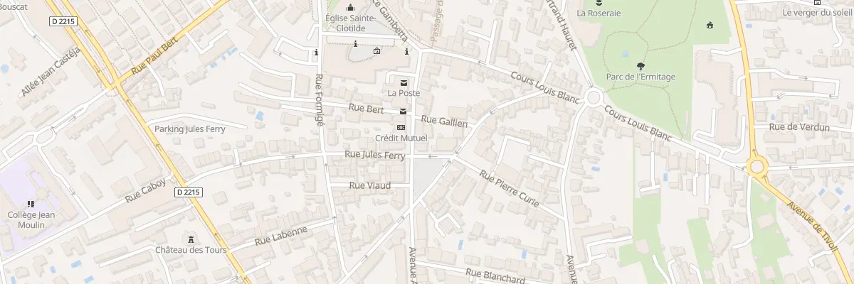 Plan du 22 Rue Emile Zola au Bouscat
