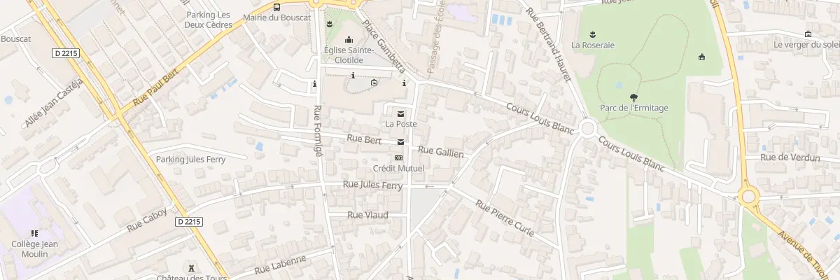 Plan du 14 Rue Emile Zola au Bouscat