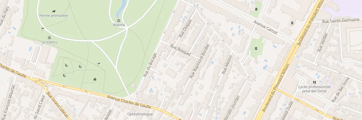 Plan du 12 Rue du Bosquet à Bordeaux