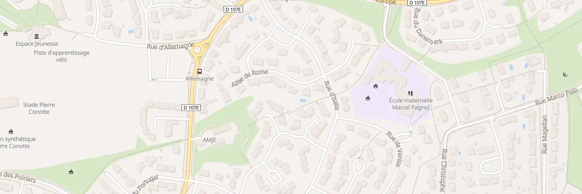 Plan du 17 All de Rome à Montreuil-Juigné