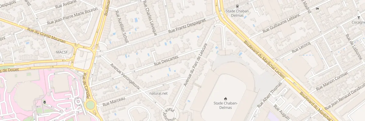 Plan du 12 Rue Descartes à Bordeaux