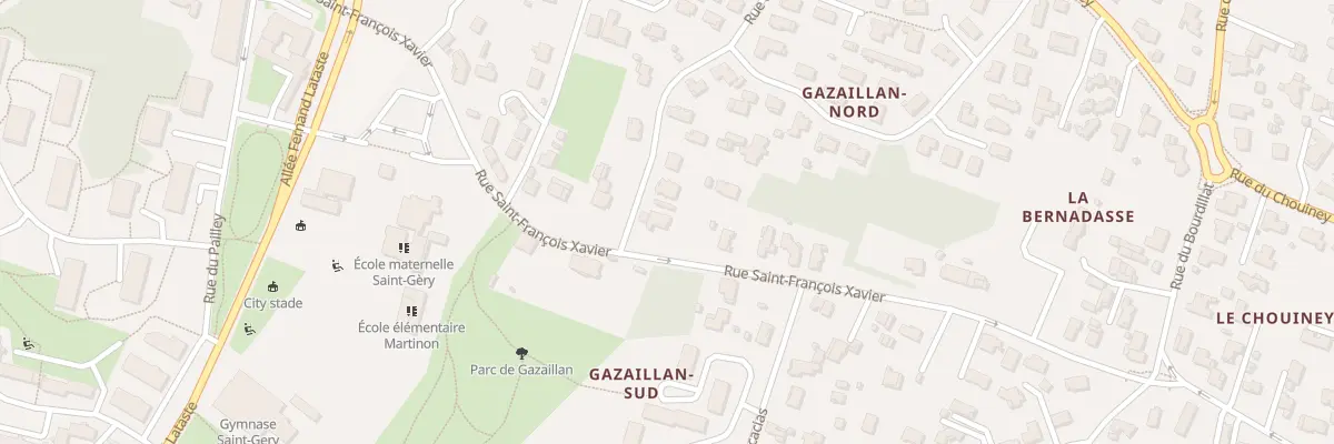 Plan du 70 Rue Saint-François Xavier à Gradignan