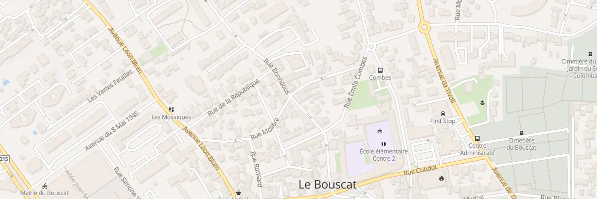 Plan du 27 Rue Molière au Bouscat