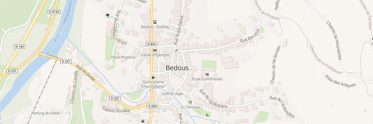 Plan du 8 Rue de l’Abbé Lespy à Bedous