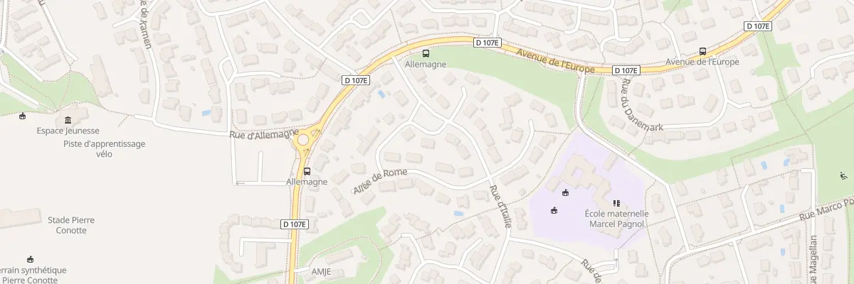Plan du 1 All de Naples à Montreuil-Juigné