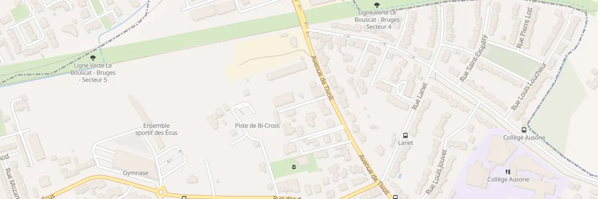 Plan du 340 Av de Tivoli au Bouscat