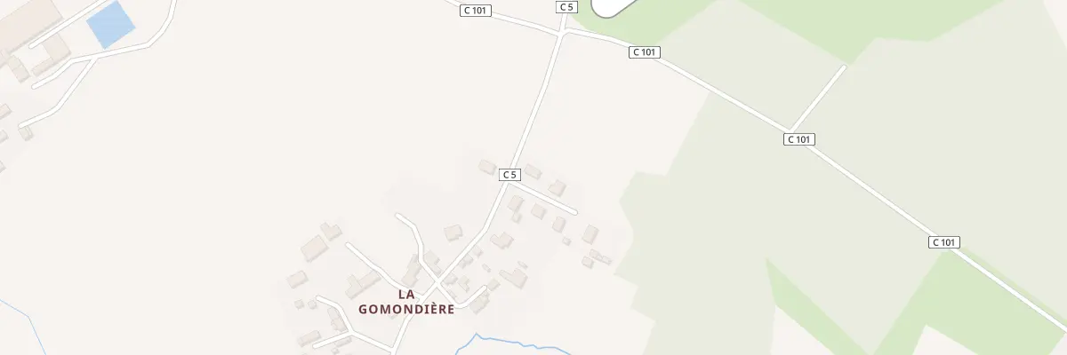 Plan du 24 La Gomondiere à La Lande-Patry