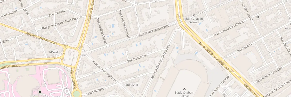 Plan du 15 Rue Descartes à Bordeaux