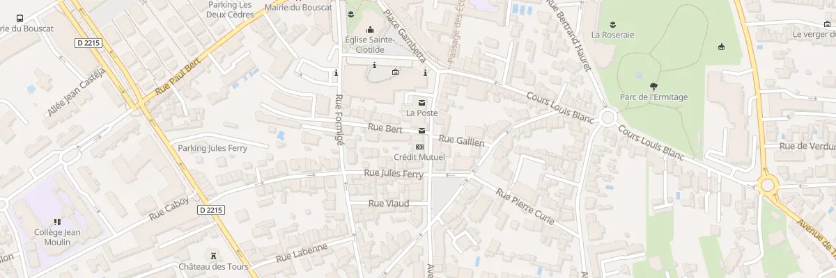Plan du 19 Rue Emile Zola au Bouscat