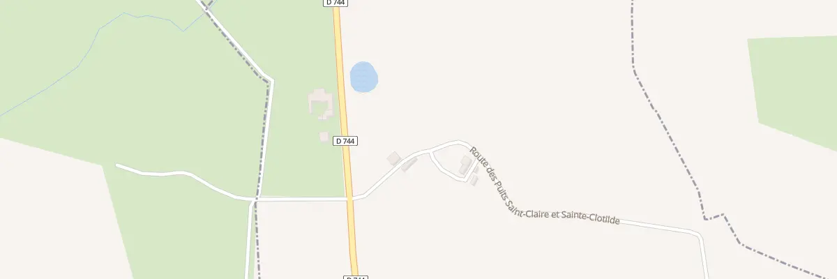 Plan du 308 Rte des Puits Ste Claire et St à Saint-Laurs