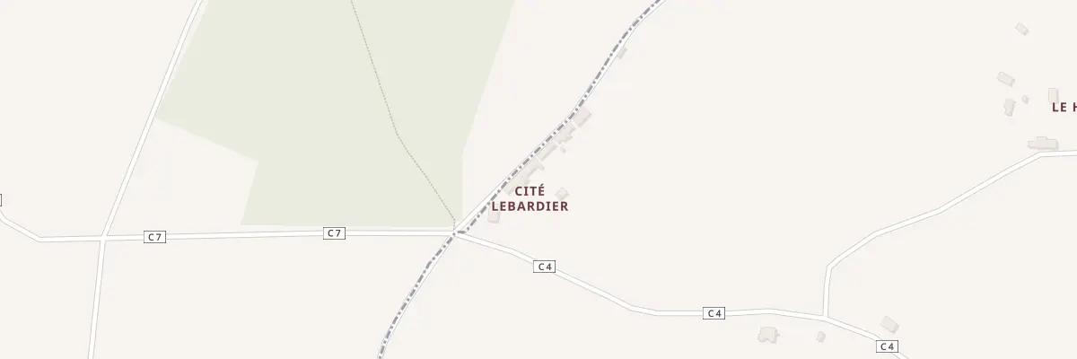 Plan du 2 Les Cites Lebarbier au Châtellier
