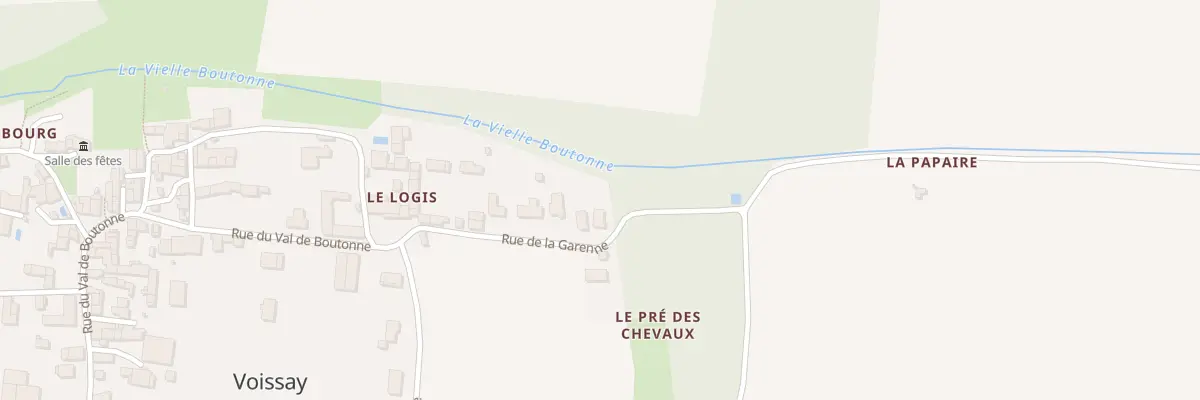 Plan du 25 Imp de la Garenne à Voissay