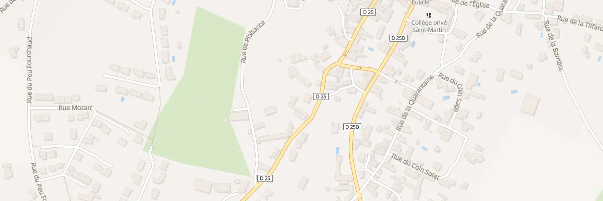 Plan du 85 Rue de la combe à Benet