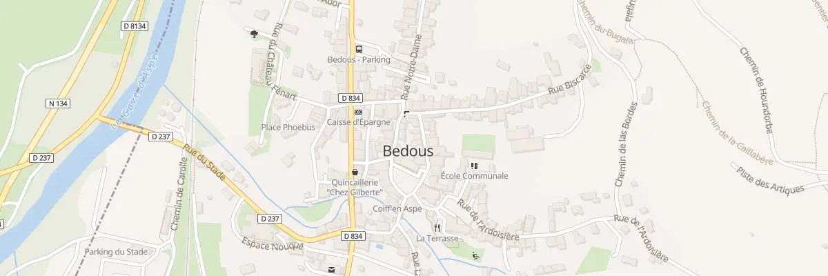 Plan du 9 Rue de l’Abbé Lespy à Bedous