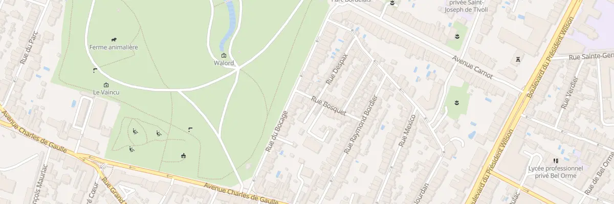 Plan du 26 Rue du Bosquet à Bordeaux