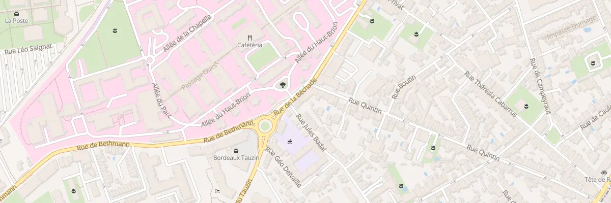 Plan du 114 Rue de la Béchade à Bordeaux