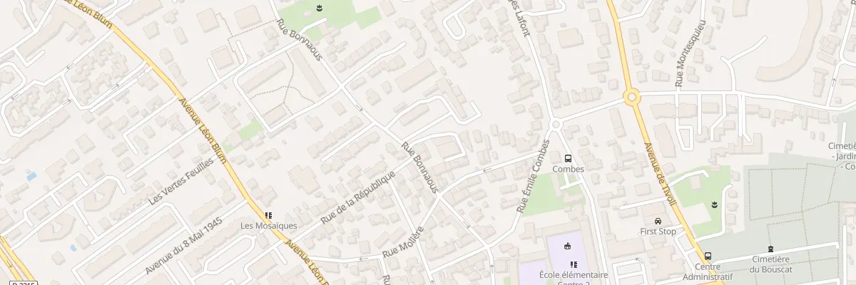 Plan du 39 Rue Bonnaous au Bouscat