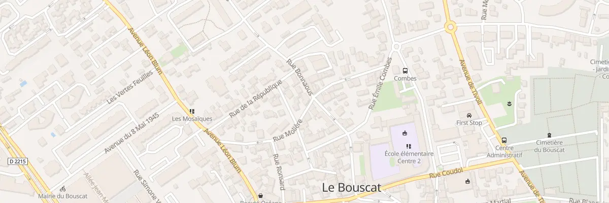 Plan du 36 Rue Bonnaous au Bouscat