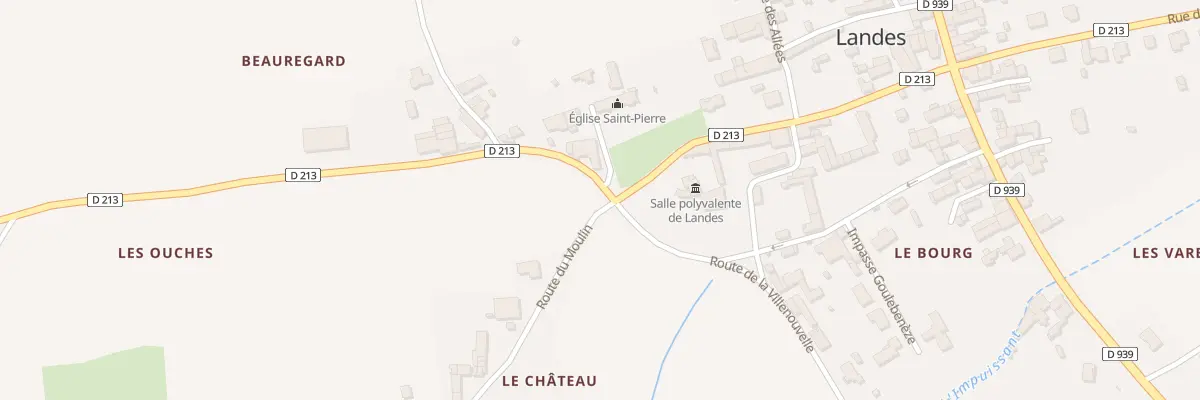 Plan du 4 Rte du Moulin à Landes
