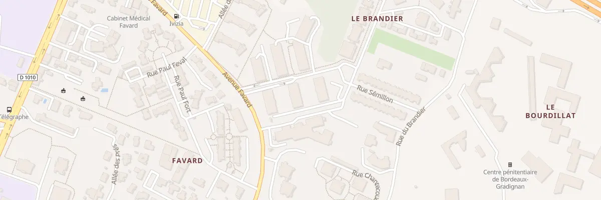 Plan du 2 Rue des Cépages à Gradignan