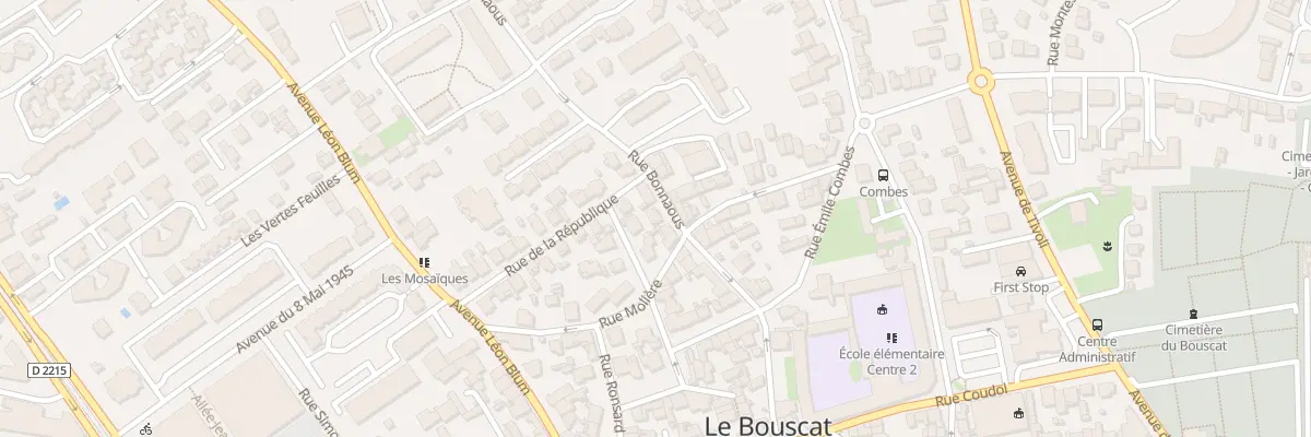 Plan du 38 Rue Bonnaous au Bouscat