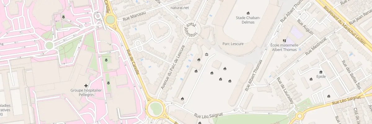 Plan du 84 Av du Parc de Lescure à Bordeaux