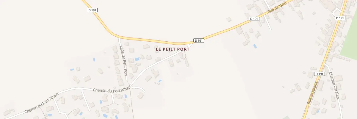 Plan du 1 Che du Port Albert à Feneu