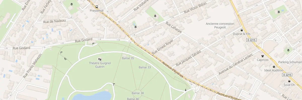 Plan du 27 Rue Ernest Royer au Bouscat