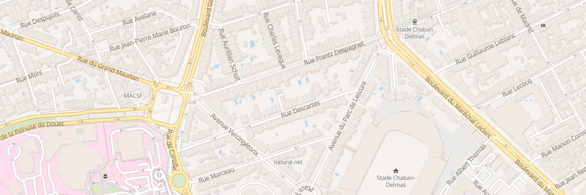 Plan du 23 Rue Descartes à Bordeaux