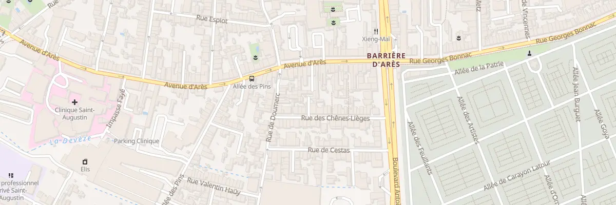 Plan du 39 Rue des Chênes Lièges à Bordeaux