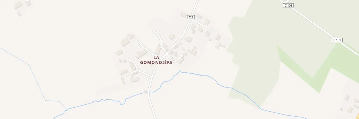 Plan du 2 La Gomondiere à La Lande-Patry