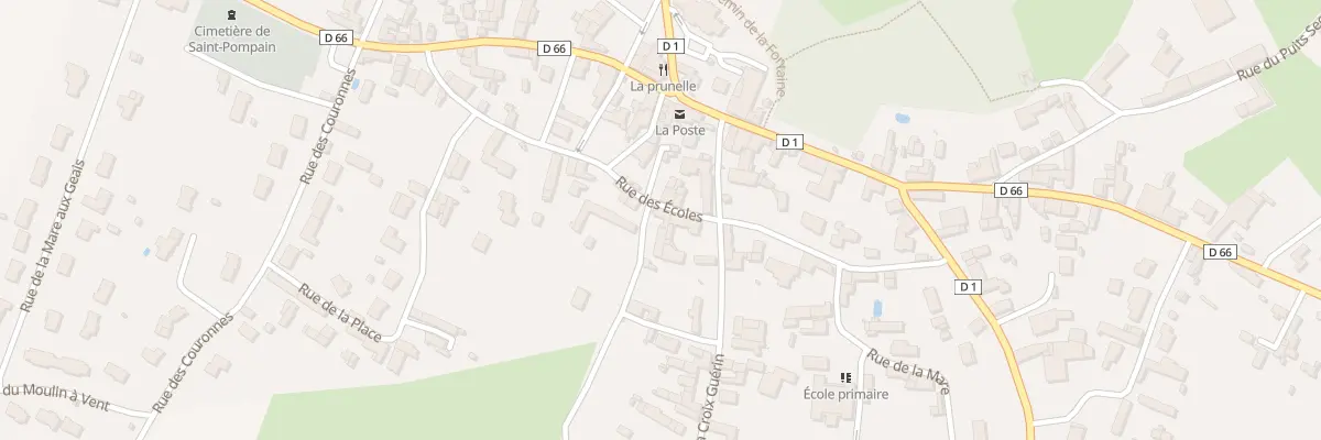 Plan du 1 Rue de la Perrière à Saint-Pompain