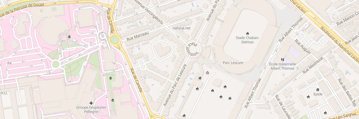 Plan du 69 Av du Parc de Lescure à Bordeaux